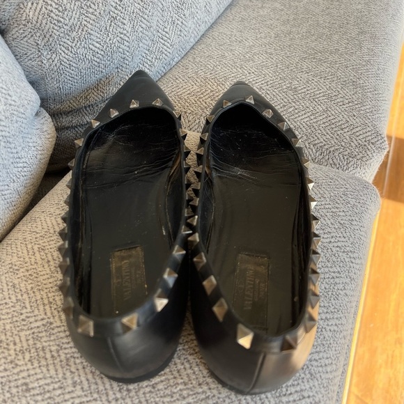 Rockstud Pointed Toe Ballerina Flat - Picture 4 of 15